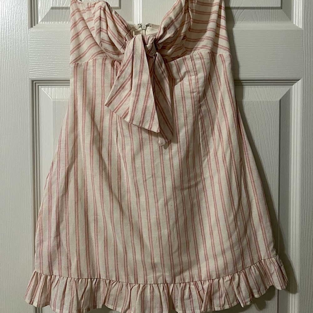Strapless summer dress